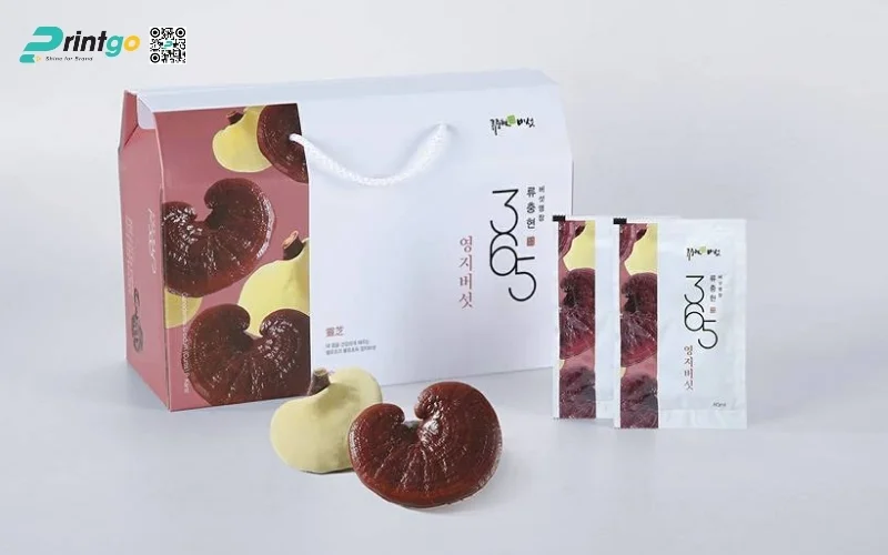Mẫu hộp quà Tết nấm linh chi cao cấp và sang trọng nhất 2026