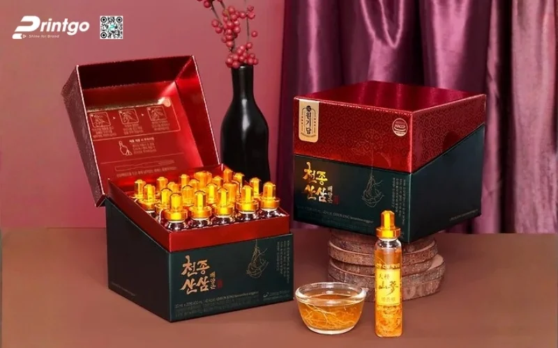 Mẫu hộp quà tết sâm Hàn Quốc nhập khẩu
