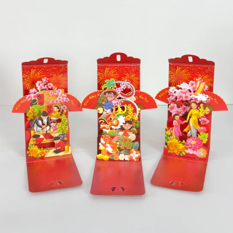 Bao lì xì 3D tết sum vầy 