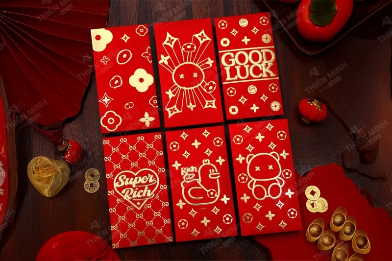 Bao lì xì 3D đa dạng phong cách 