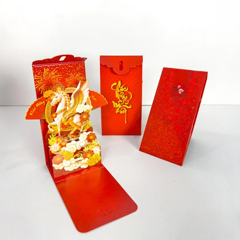 Bao lì xì 3D hiện đại 2026 