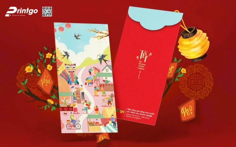 Mẫu bao lì xì ngân hàng có hoạ tiết tết truyền thống 2026 Mẫu bao lì xì ngân hàng có hoạ tiết tết truyền thống 2026