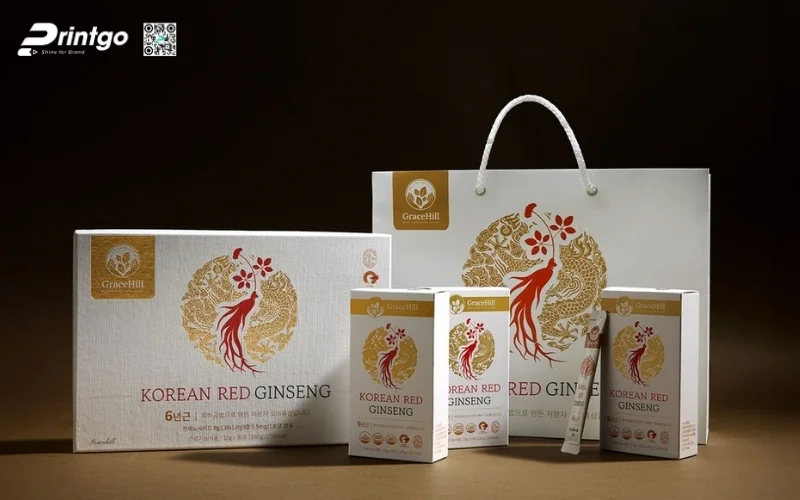 Mẫu hộp quà tết sâm Hàn Quốc nhập khẩu