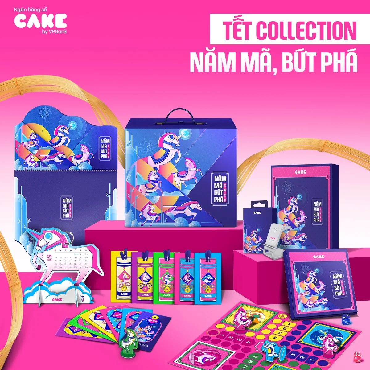 Bộ sưu tập lịch ngân hàng Cake 2026