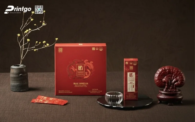Mẫu hộp quà Tết nấm linh chi cao cấp và sang trọng nhất 2026