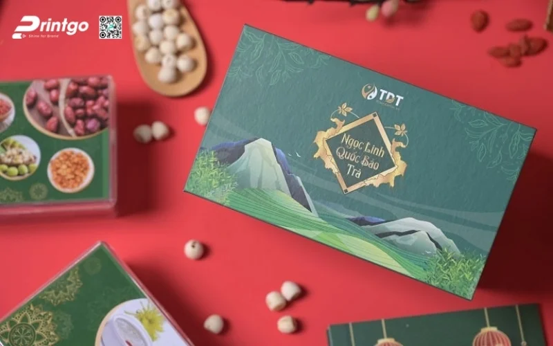 Mẫu hộp quà tết sâm Ngọc Linh