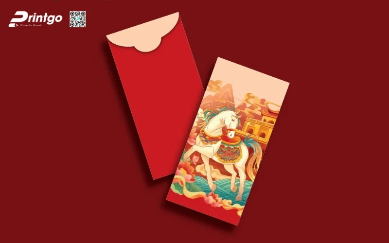 Mẫu bao lì xì ngân hàng có linh vật con ngựa Mẫu bao lì xì ngân hàng có linh vật con ngựa