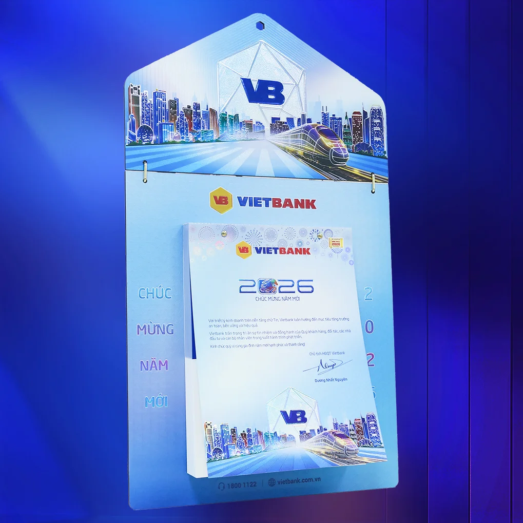 Bộ sưu tập lịch ngân hàng Vietbank 2026
