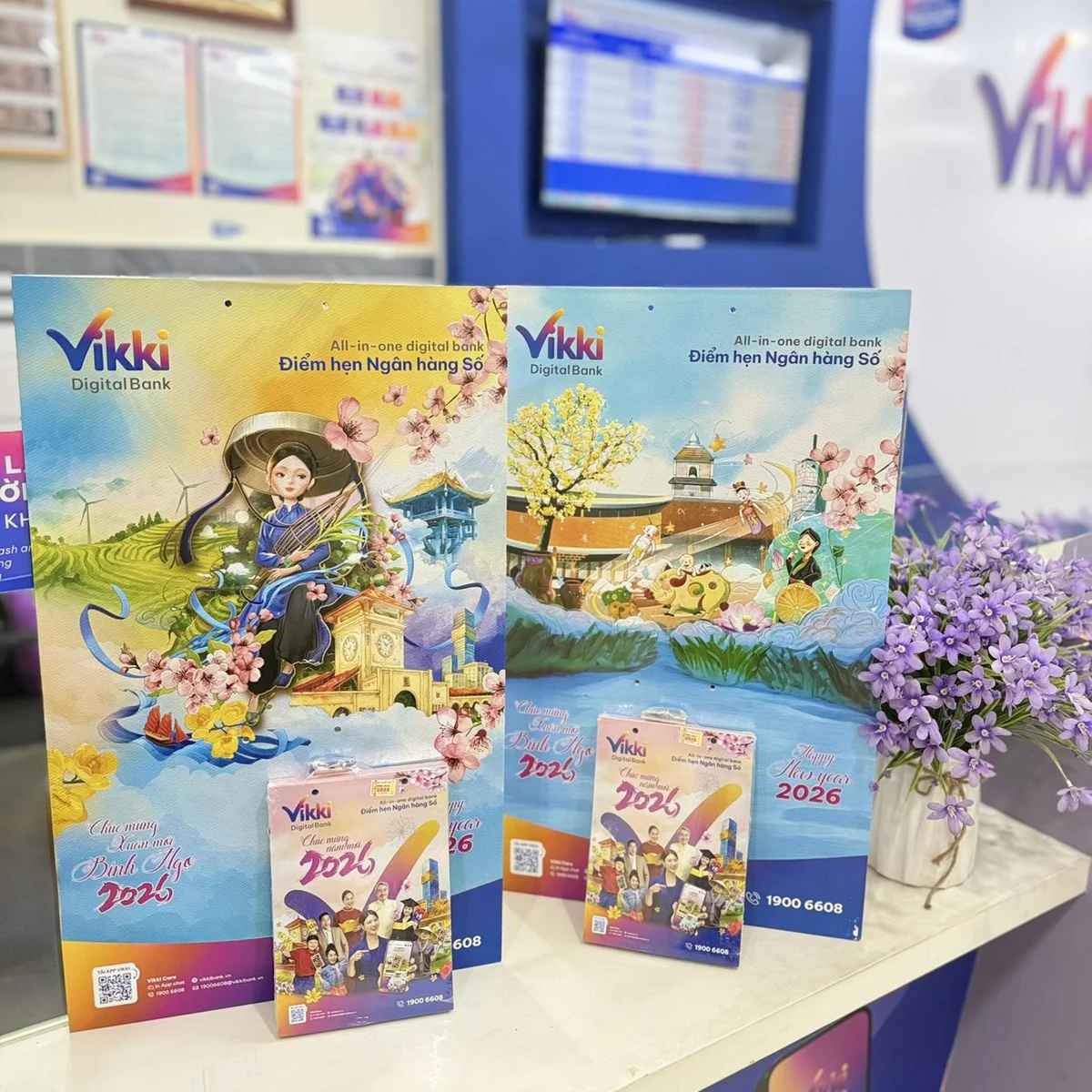 Bộ sưu tập lịch ngân hàng Vikki Digital Bank 2026
