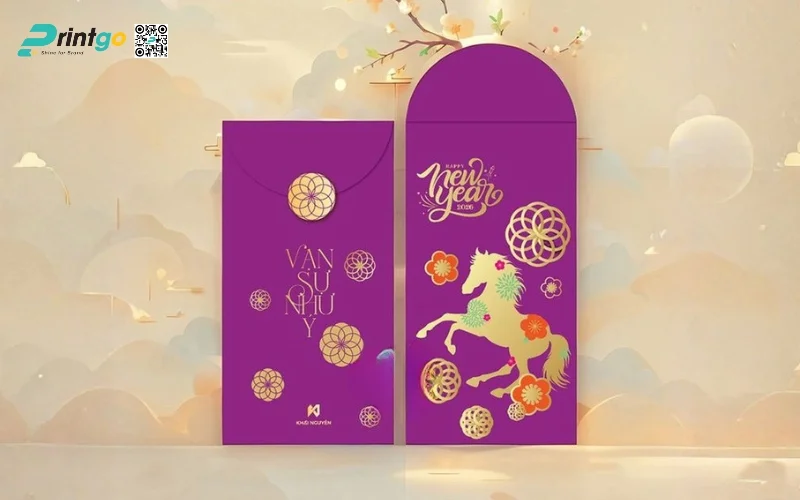 Mẫu bao lì xì ngân hàng có linh vật con ngựa Mẫu bao lì xì ngân hàng có linh vật con ngựa