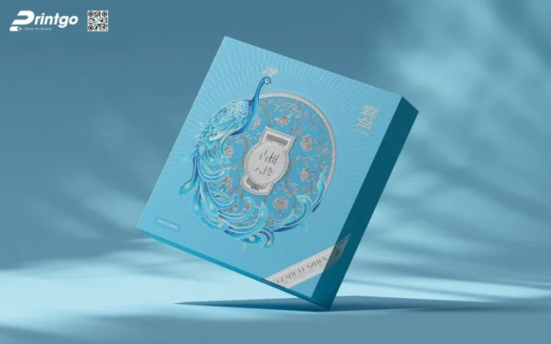 Mẫu hộp quà tết không rượu hình vuông 