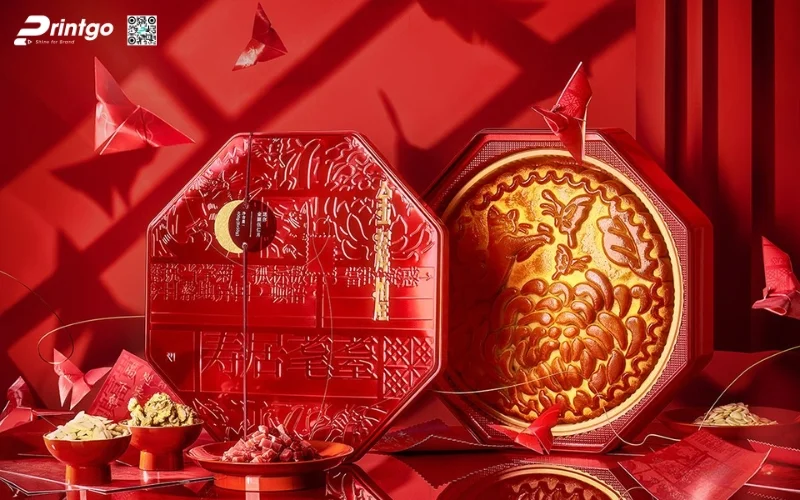 Mẫu hộp quà tết không rượu có quy cách đặc biệt