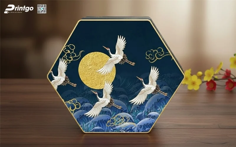 Hộp quà tết độc đáo hình lục giác, bát giác 