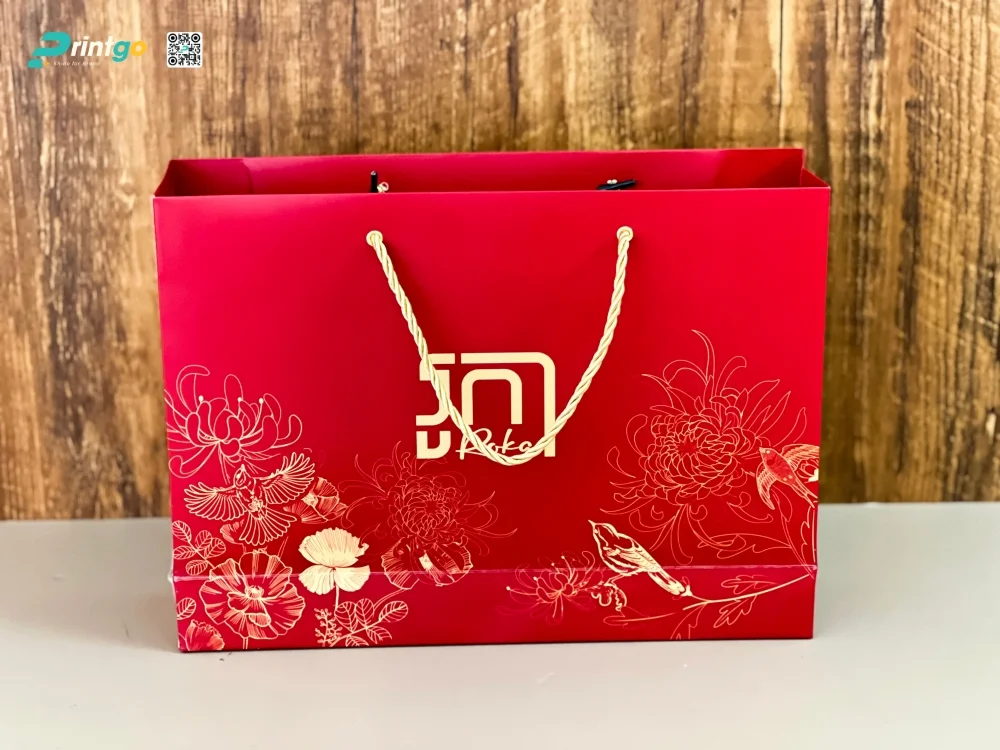 Hộp đựng quà tết không thể thiếu Túi giấy đồng bộ