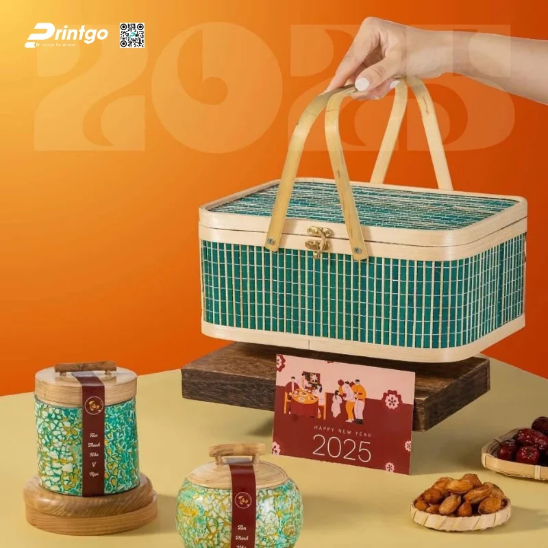 Tổng hợp 99+ mẫu giỏ tre quà Tết đẹp - sang - giá tốt cho doanh nghiệp 2026