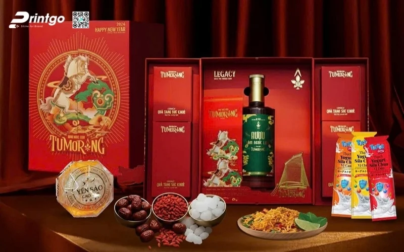 Mẫu hộp quà tết sâm Ngọc Linh