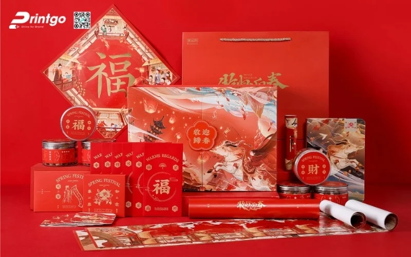 Hộp quà tết luxury thiết kế linh vật con ngựa
