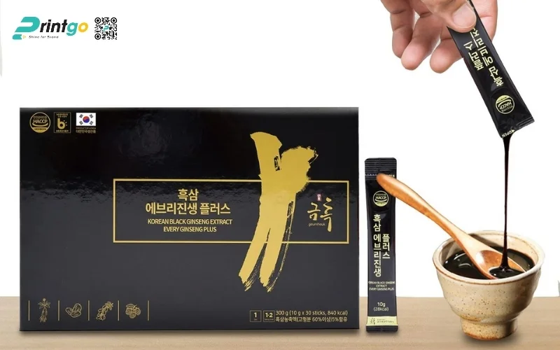 Mẫu hộp quà tết sâm Hàn Quốc nhập khẩu