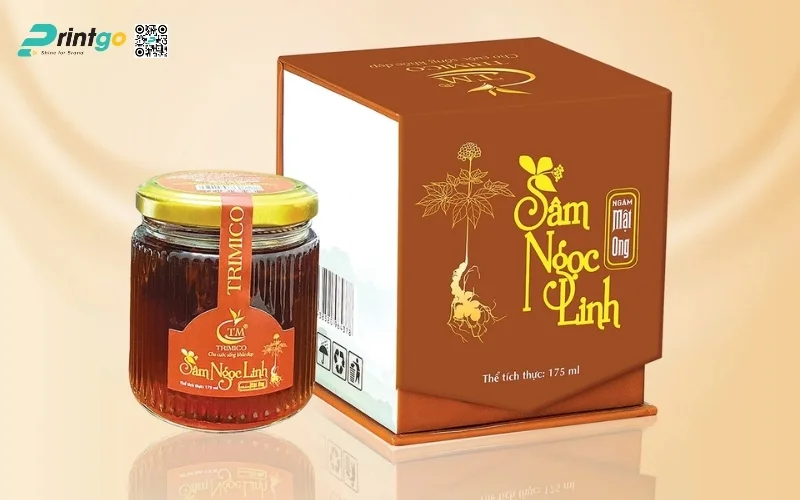 Mẫu hộp quà tết sâm Ngọc Linh