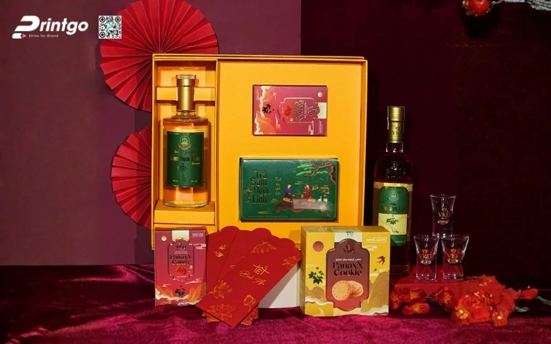 Mẫu hộp quà tết sâm Ngọc Linh