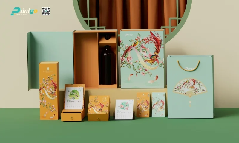  Hộp đựng quà Tết có sẵn Phượng Vũ tặng đối tác 