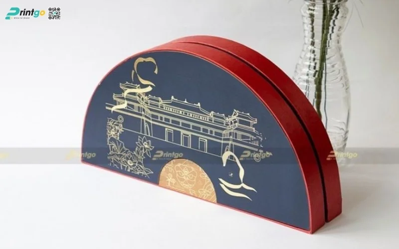 Hộp quà tết độc đáo hình bán nguyệt 