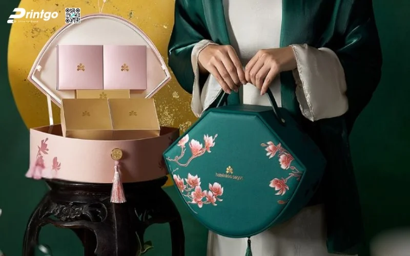 Mẫu hộp quà tết không rượu có quy cách đặc biệt