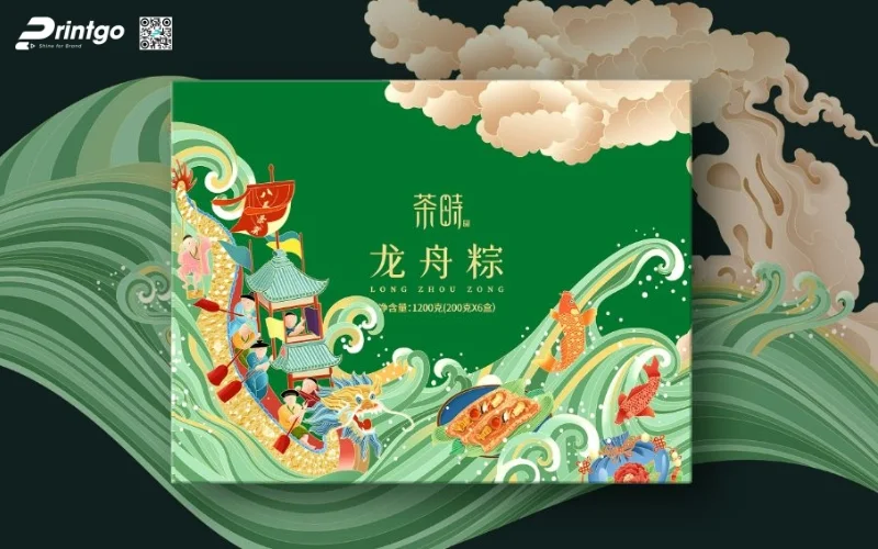 Mẫu hộp quà tết không rượu hình chữ nhật 