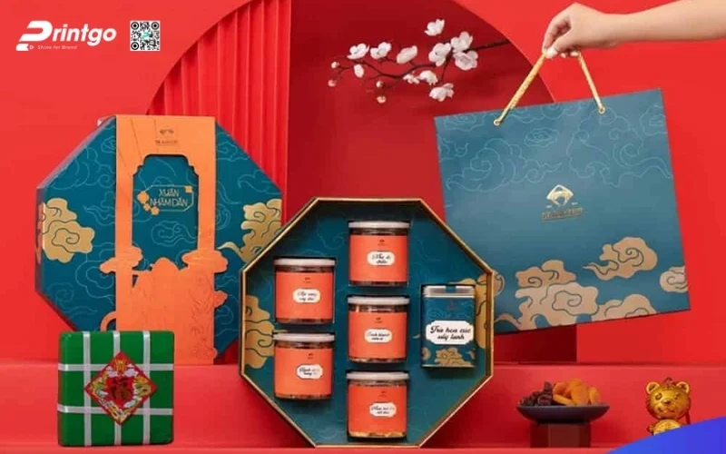 Mẫu hộp quà tết lục giác sang trọng, cao cấp nhất 2026