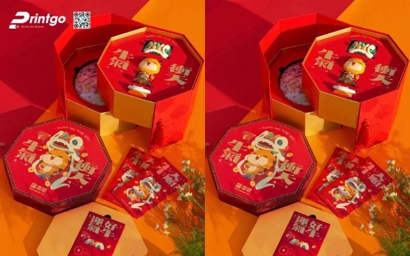 Mẫu hộp quà tết lục giác sang trọng, cao cấp nhất 2026