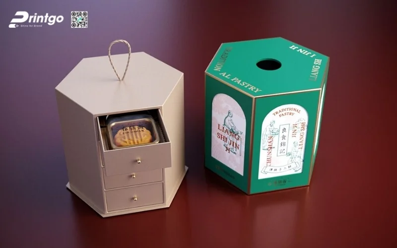 Mẫu hộp quà tết lục giác sang trọng, cao cấp nhất 2026