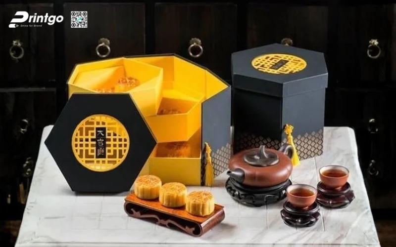 Mẫu hộp quà tết lục giác sang trọng, cao cấp nhất 2026