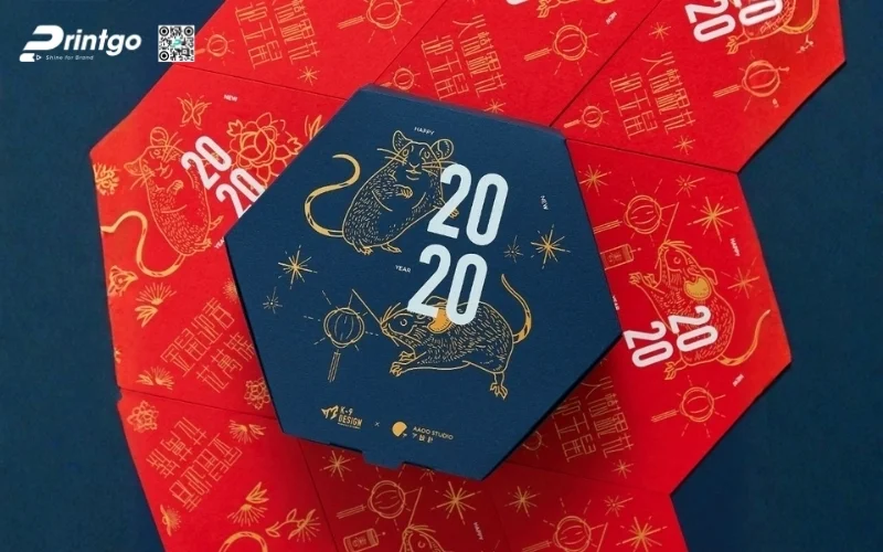 Mẫu hộp quà tết lục giác sang trọng, cao cấp nhất 2026