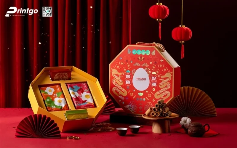 Mẫu hộp quà tết lục giác sang trọng, cao cấp nhất 2026