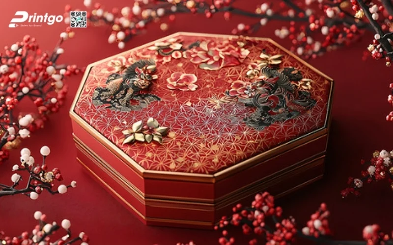 Mẫu hộp quà tết lục giác sang trọng, cao cấp nhất 2026