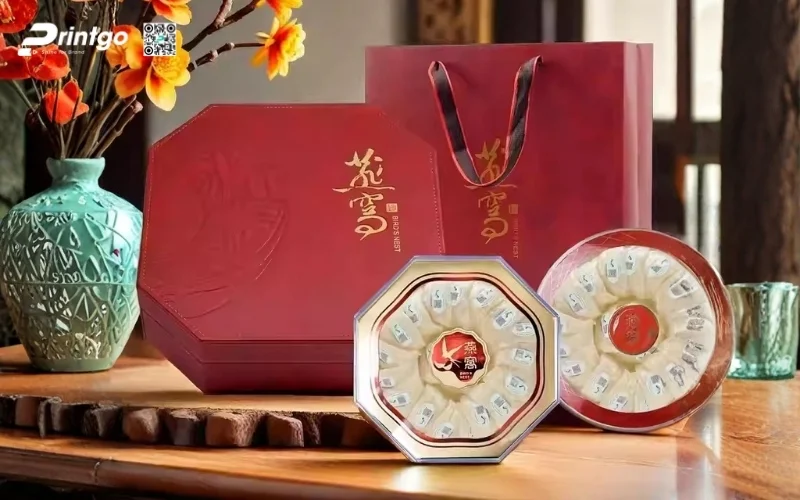 Mẫu hộp quà tết lục giác sang trọng, cao cấp nhất 2026