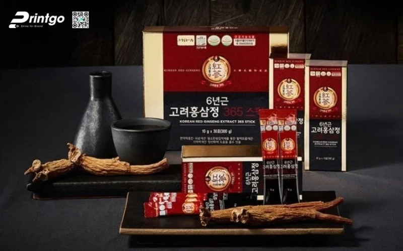 Mẫu hộp quà tết sâm Hàn Quốc nhập khẩu