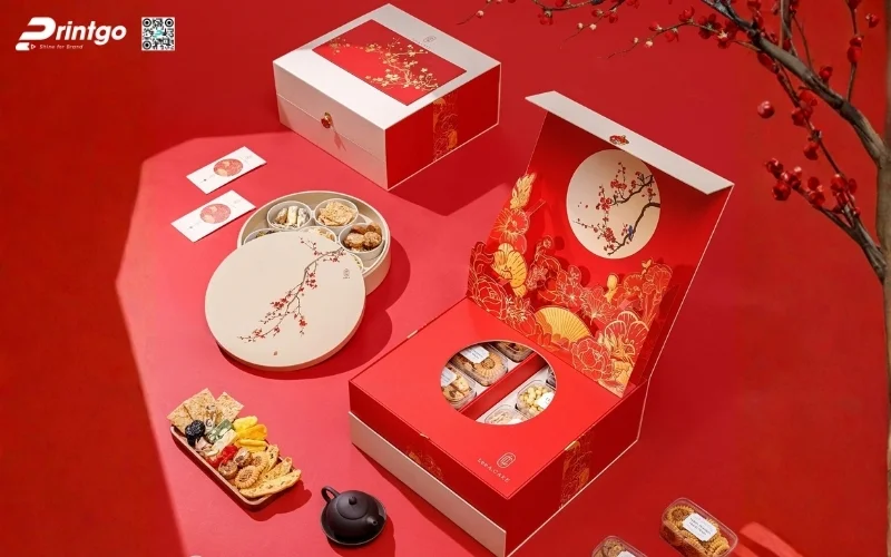 Hộp quà tết nông sản ô mai, hoa quả sấy