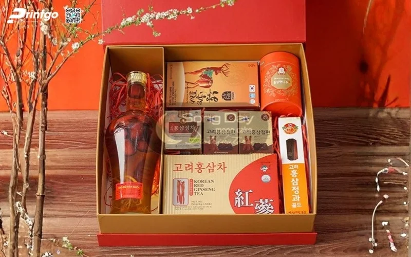 Hộp quà tết nông sản có rượu mơ