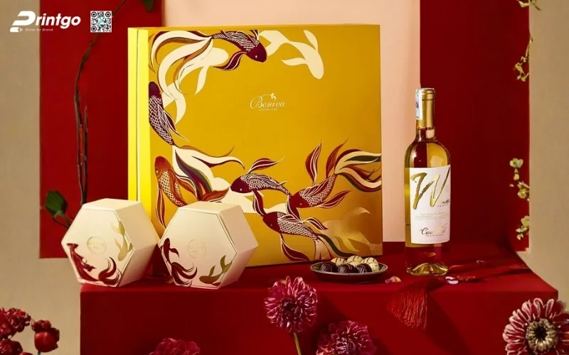 Hộp quà tết nông sản có rượu mơ