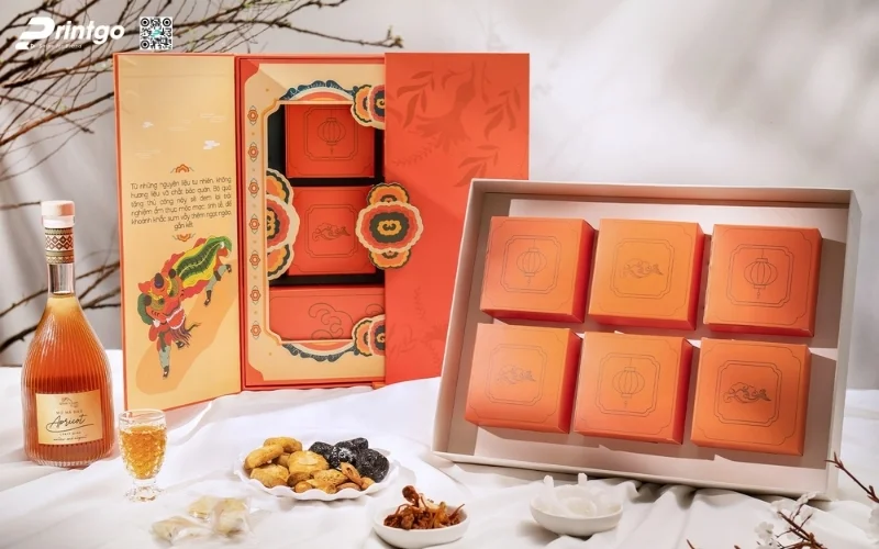 Hộp quà tết nông sản có rượu mơ
