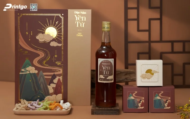 Hộp quà tết nông sản có rượu mơ