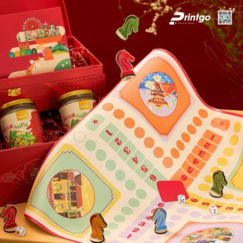 Hộp quà Tết tích hợp Boardgame hấp dẫn