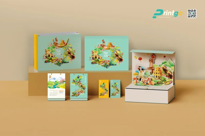 Cập nhật BST Hộp quà Tết "Mã Niên Đại Cát" 2026 mới nhất của Printgo