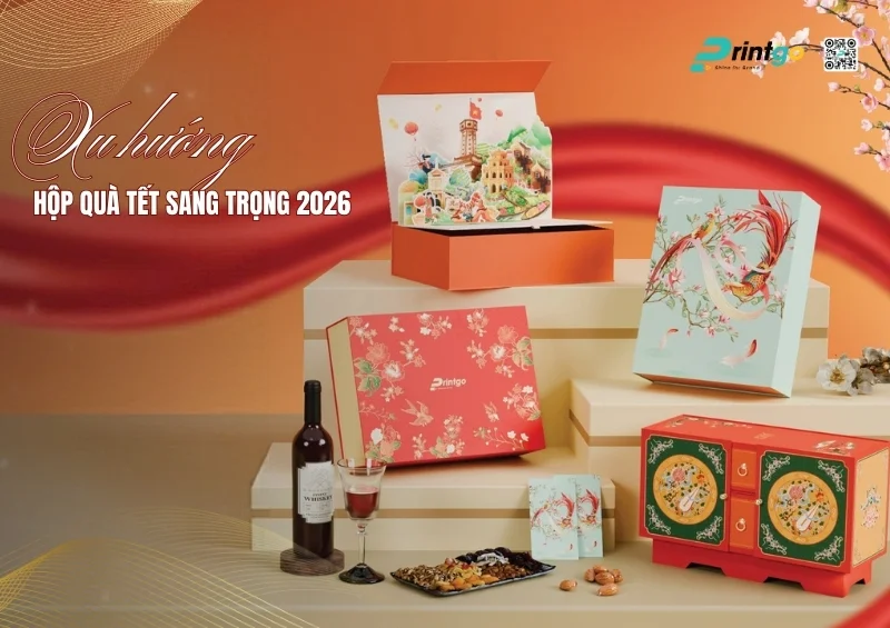 Hộp quà Tết sang trọng 2026 - Xu hướng mới cho doanh nghiệp tạo dấu ấn cao cấp