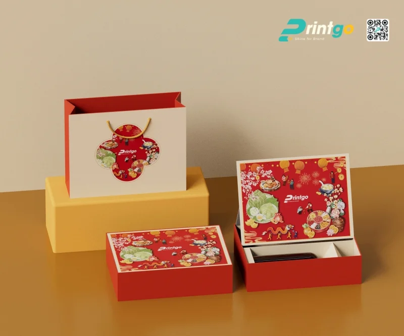 Cập nhật BST Hộp quà Tết "Mã Niên Đại Cát" 2026 mới nhất của Printgo