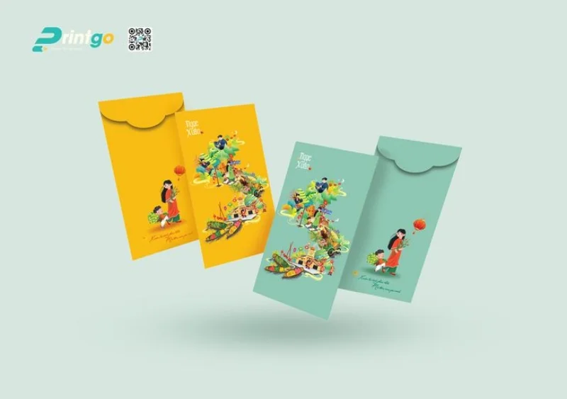 Bao lì xì thiết kế mang nét văn hóa truyền thống