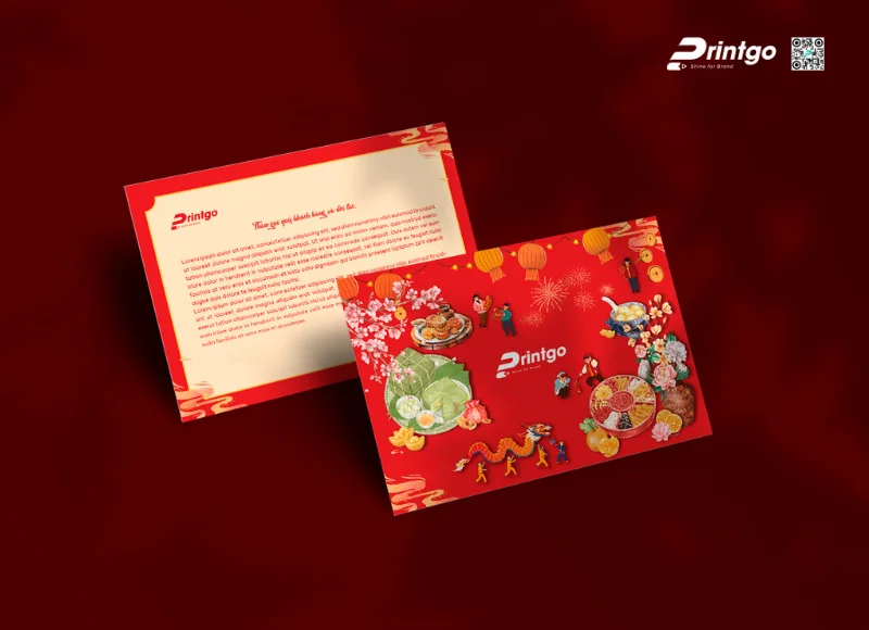 Chất liệu in thiệp chúc mừng năm mới