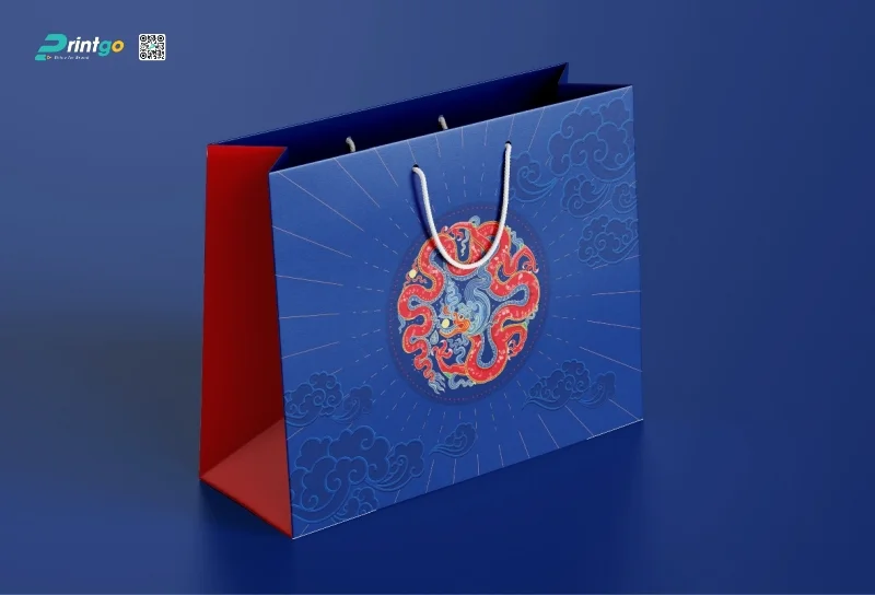 Túi giấy đựng quà tết do Printgo thiết kế và in ấn