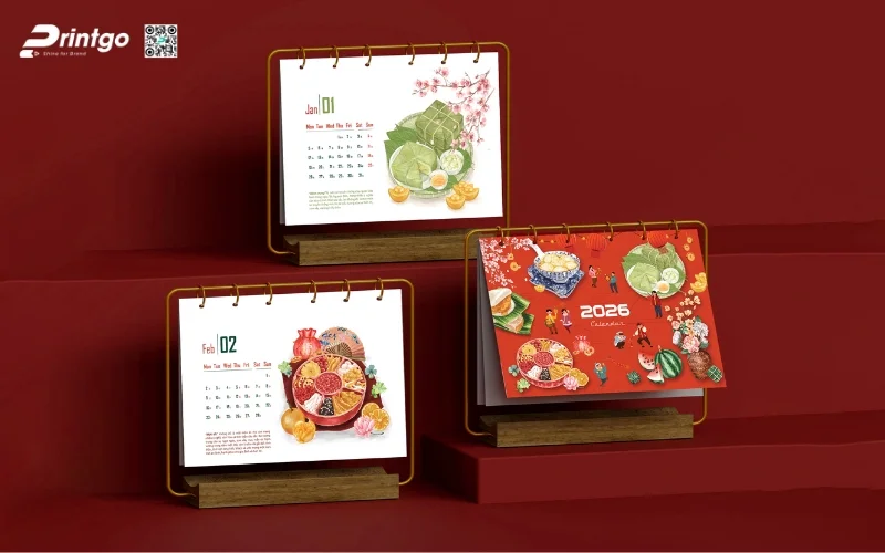 Một số mẫu thiết kế lịch tết độc quyền của Printgo